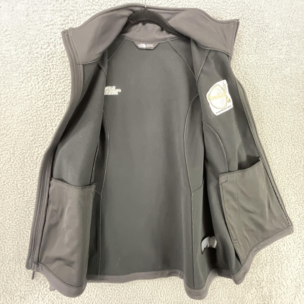 The North Face Vest Women XXL Gray WindWall Softshell Full Zip Pocket Embroidery - Picture 3 of 11